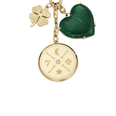 Modern & Magic Green Reconstituted Malachite Pendant Necklace