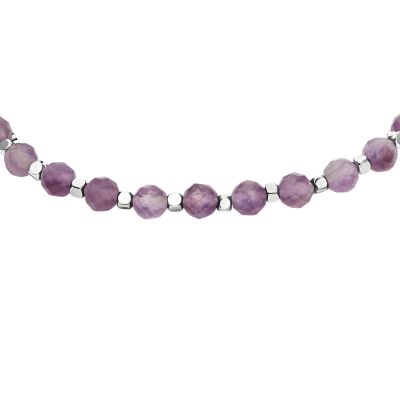 All Stacked Up Purple Amethyst Multi-Strand Bracelet - JF04685040 