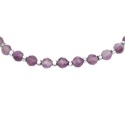 All Stacked Up Purple Amethyst Multi-Strand Bracelet - JF04685040