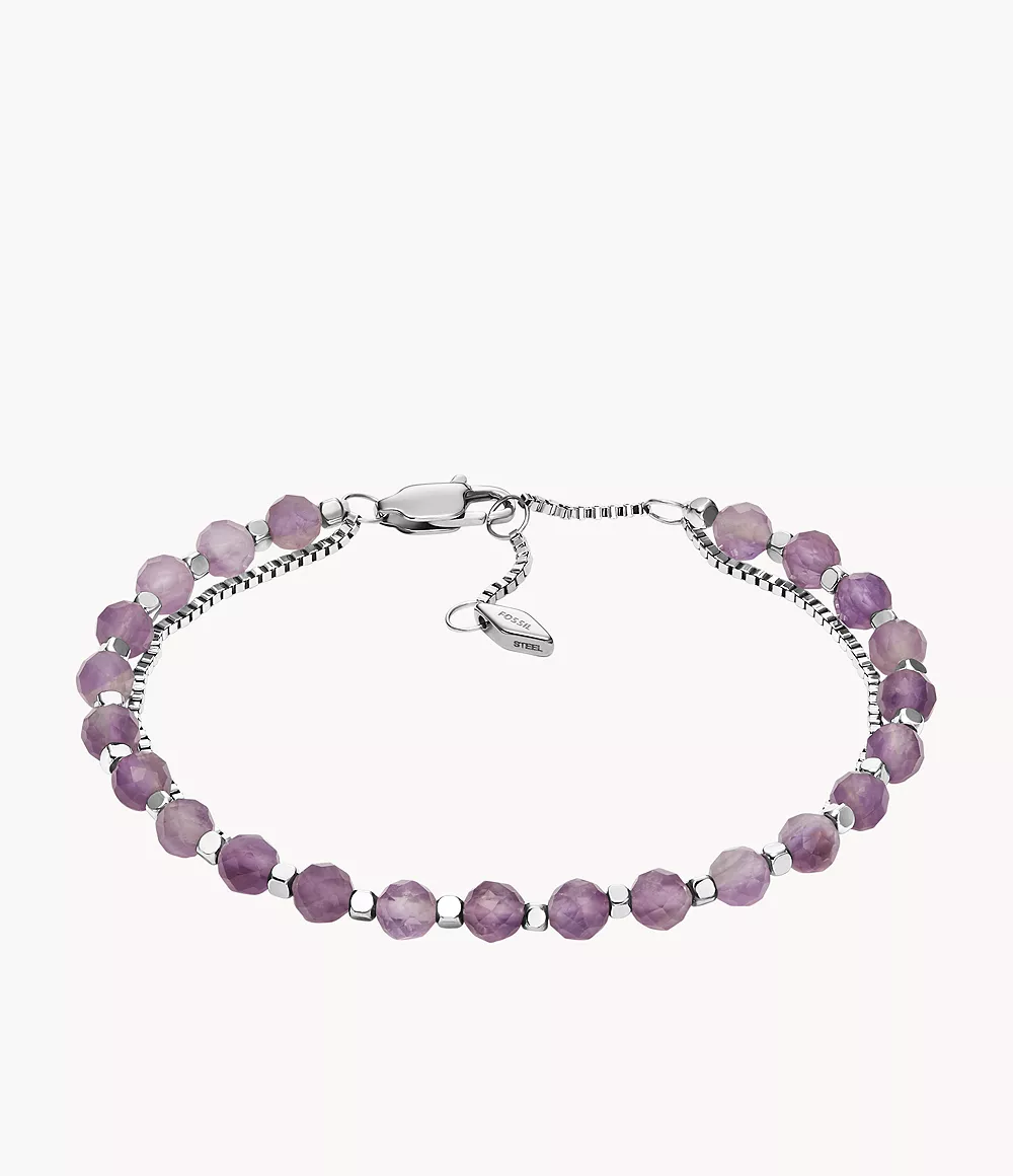 All Stacked Up Purple Amethyst Multi-Strand Bracelet  JF04685040

