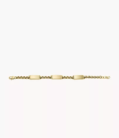 Drew Gold-Tone Stainless Steel Chain Bracelet - JF04695710 - Fossil