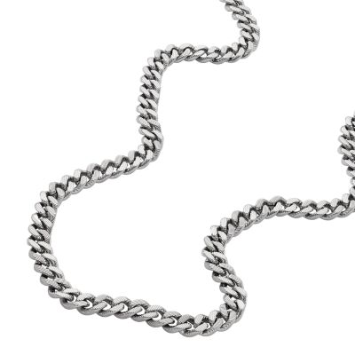 Harlow Linear Texture Chain Stainless Steel Necklace