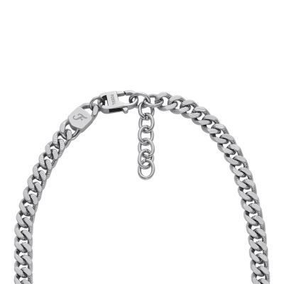 Harlow Linear Texture Chain Stainless Steel Necklace