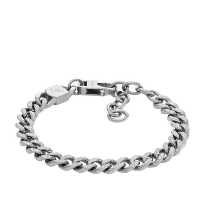 Bracelet chaîne Harlow Linear Texture en acier inoxydable