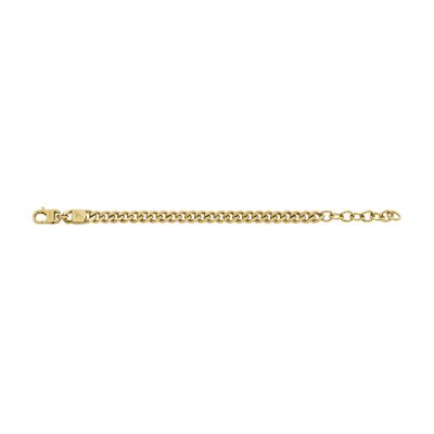 Harlow Linear Texture Chain Gold-Tone Stainless Steel Bracelet - JF04698710  - Fossil