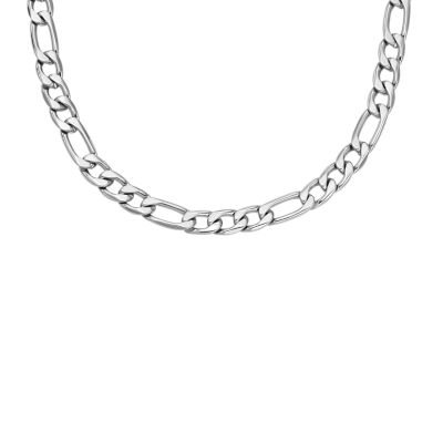 All Stacked Up Stainless Steel Chain Necklace