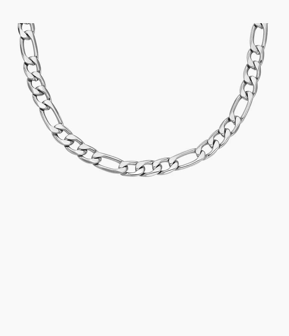 All Stacked Up Stainless Steel Chain Necklace  JF04721040
