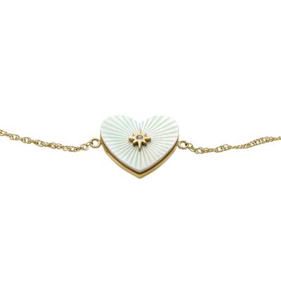 Sutton Radiant Love Gold-Tone Mother-of-Pearl Stainless