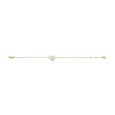 Sutton Radiant Love Gold-Tone Mother-of-Pearl Stainless Steel 