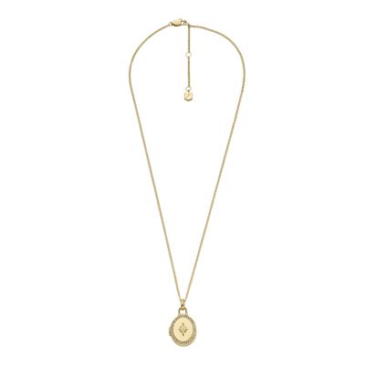 Sadie Locket Collection Gold-Tone Stainless Steel Pendant