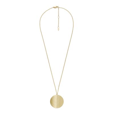 Harlow Locket Collection Gold-Tone Stainless Steel Pendant Necklace
