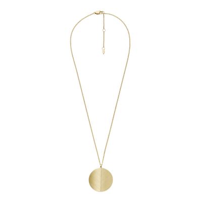 Harlow Locket Collection Gold-Tone Stainless Steel Pendant Necklace