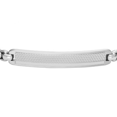 Knox Knurled Texture Stainless Steel ID Bracelet