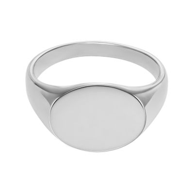 Drew Stainless Steel Signet Ring