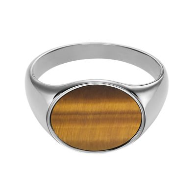 Ellis Signet Collection Brown Tiger's Eye Ring