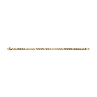 Ellis Core Chains Gold-Tone Stainless Steel Figaro Chain Bracelet