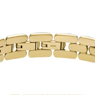 Arden Watch Links Gold-Tone Stainless Steel Chain Bracelet