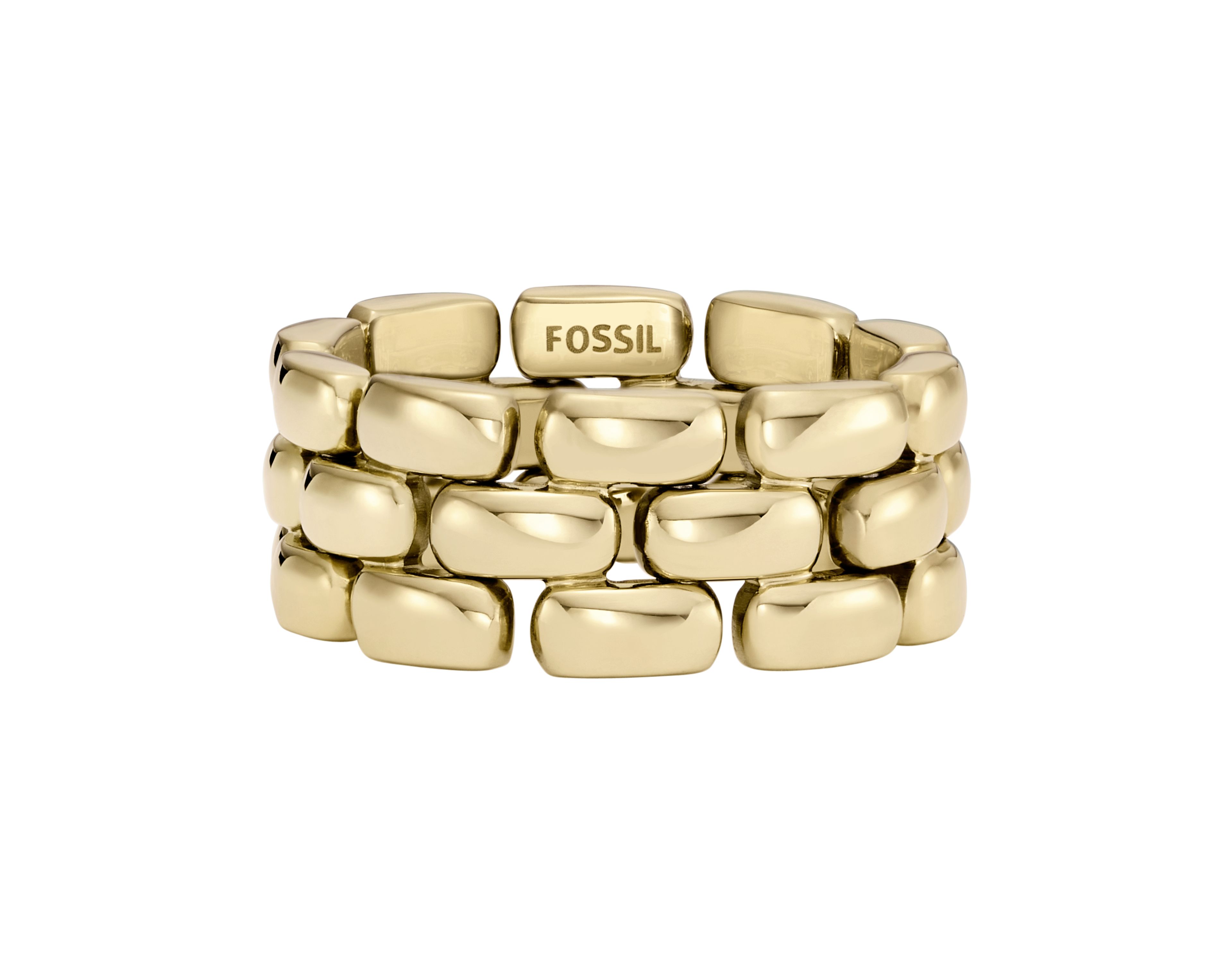 Arden Watch Links Gold-Tone Stainless Steel Band Ring