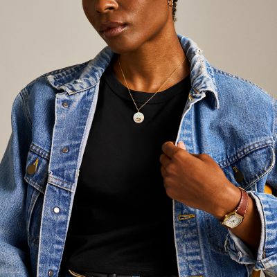 Fossil evil eye necklace discount