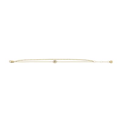 Sutton Evil Eye Gold-Tone Stainless Steel Multi-Strand Bracelet