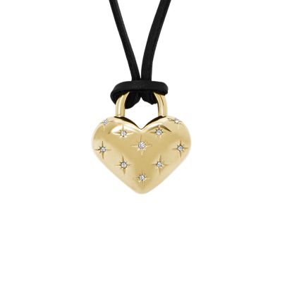 Sadie All My Love Gold-Tone Stainless Steel Heart Pendant Necklace JF04830710