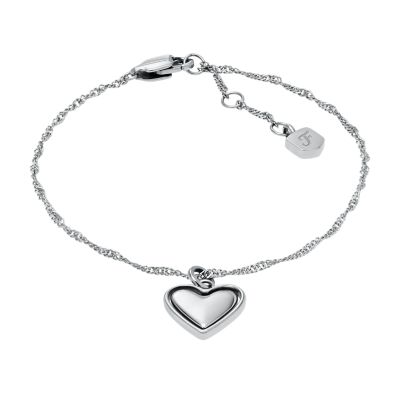 Legacy Heart Stainless Steel Rotating Chain Bracelet JF04837040