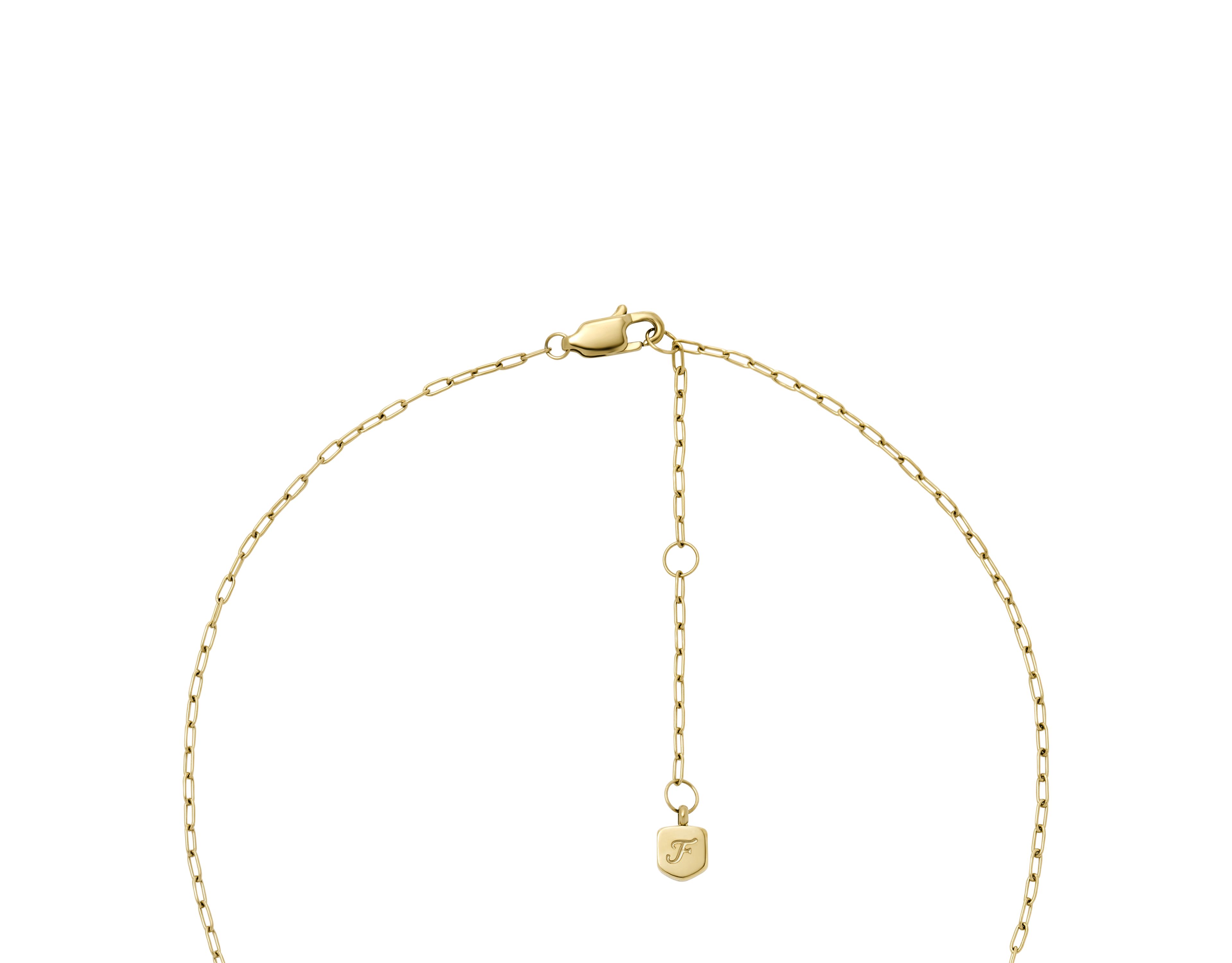 Sadie All My Love Gold-Tone Stainless Steel Heart Pendant Necklace