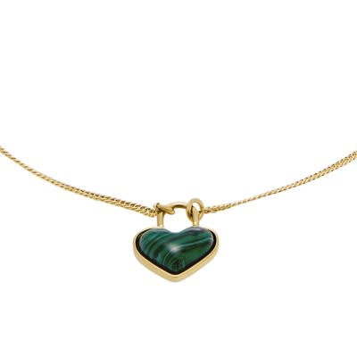 【NONCODE】Cellion Heart Chain Bracelet Archival Two-Tone Stainless Steel Heart Chain Bracelet