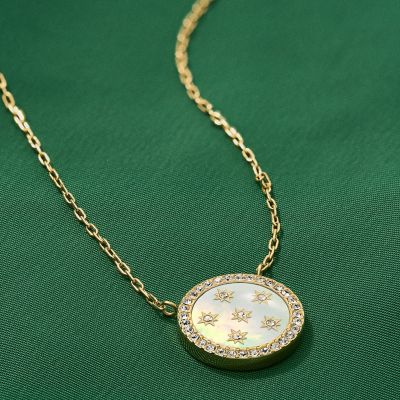 CLASSIC MOTHER-OF-PEARL ゴールドトーン ステンレススチール