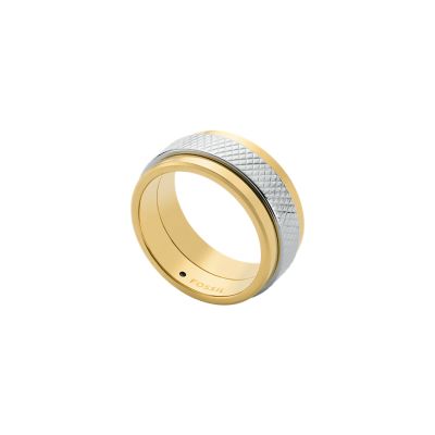 Machine Knurled Texture Two-Tone Stainless Steel Knurled