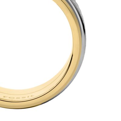 Machine Knurled Texture Two-Tone Stainless Steel Knurled