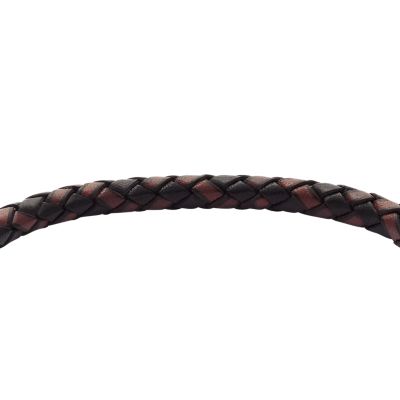 Machine Knurled Texture Leather and Stainless Steel Station