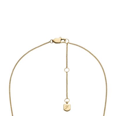Sadie Gold-Tone Stainless Steel ID Necklace - JF04926710 - Fossil