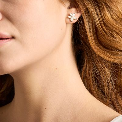 Sutton The Flower Collection Mother-of-Pearl Stud Earrings