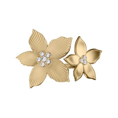 指輪・リング Sojie Sojiro Matsumoto Floral Ring Pt.1 Sutton The Flower Collection Gold-Tone Stainless Steel Cocktail