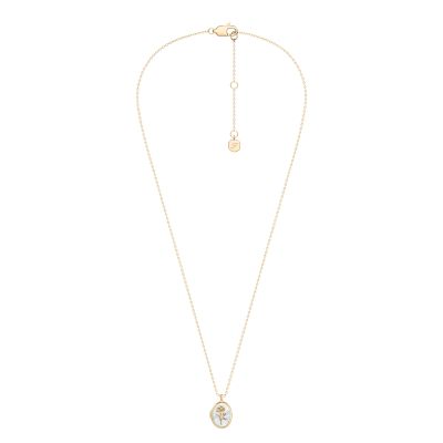 Sutton The Locket Collection White Mother-of-Pearl Pendant Necklace