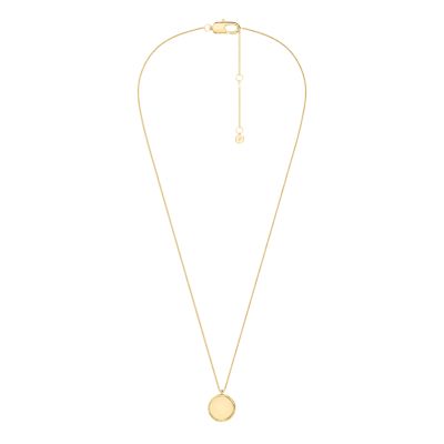 Ellis Gold-Tone Stainless Steel Pendant Necklace