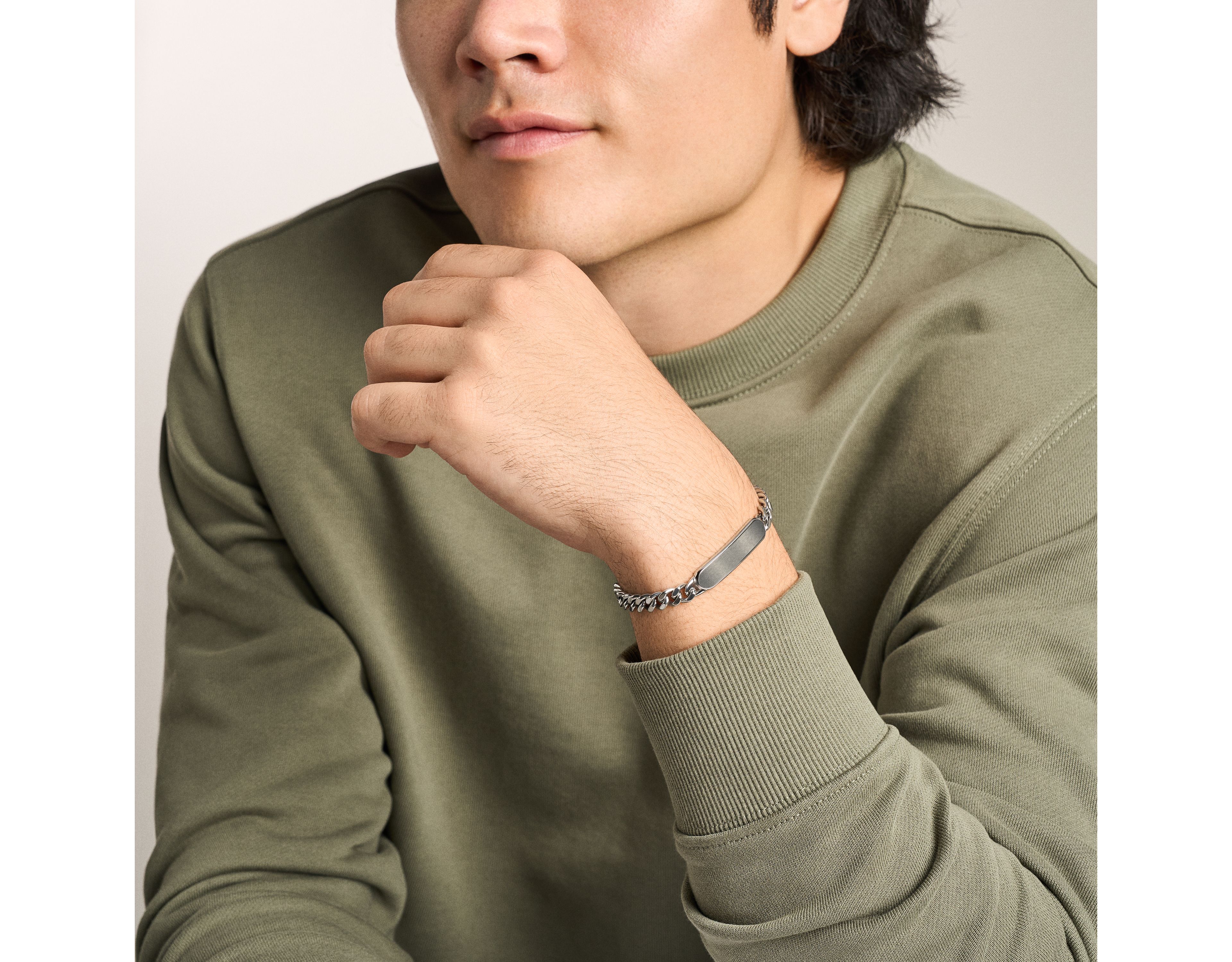 Ellis Stainless Steel ID Bracelet