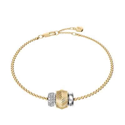Harlow Rondelles Two-Tone Stainless Steel Station Bracelet