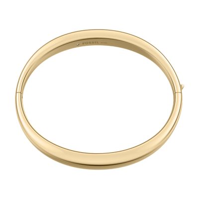 Ellis Domed Collection Gold-Tone Stainless Steel Bangle Bracelet
