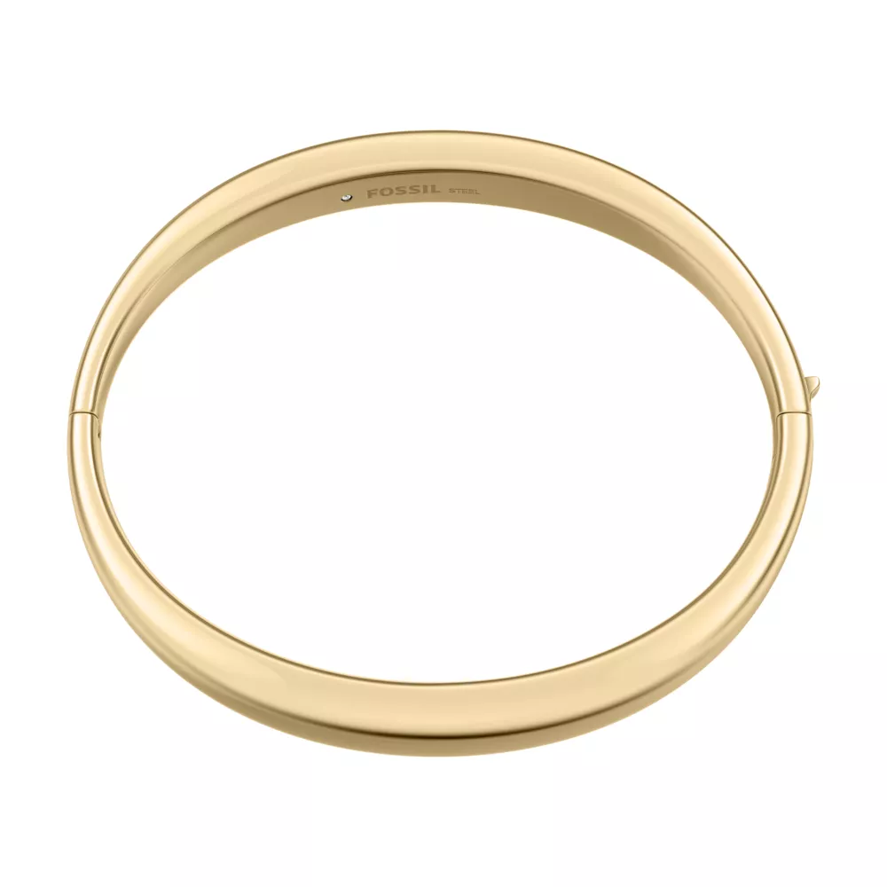 Ellis Domed Collection Gold-Tone Stainless Steel Bangle Bracelet