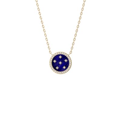 Merrit Northlight Collection Blue Mother-of-Pearl Pendant Necklace
