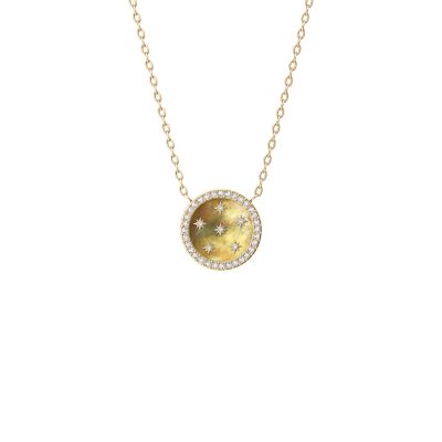Merrit Northlight Collection Brown Mother-of-Pearl Pendant Necklace