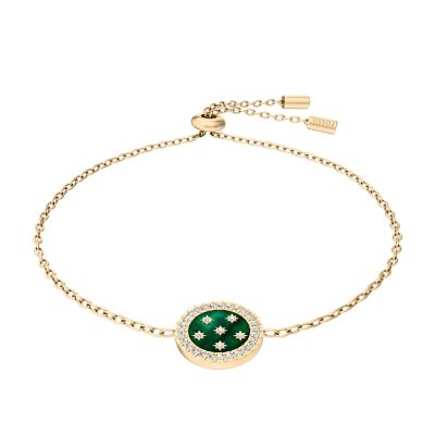 Merrit Northlight Collection Green Mother-of-Pearl Station Bracelet