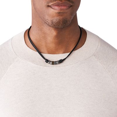 fossil collier homme cuir fossil collier homme cuir
