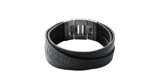 fossil black bracelet