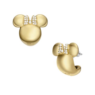 Mickey mouse clearance stud earrings gold