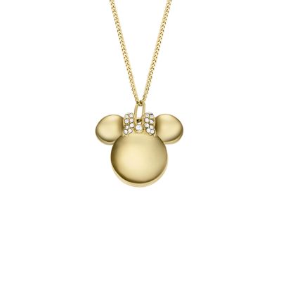Disney  Special Edition Gold-Tone Stainless Steel Locket Necklace