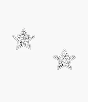 Orecchini a perno Elliott in argento 925 a forma di stella con cristalli