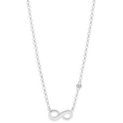 Sterling Infinite Love Sterling Silver Boxed Necklace